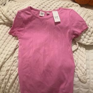 GAP Kids Vibrant Pink Ribbed Tee